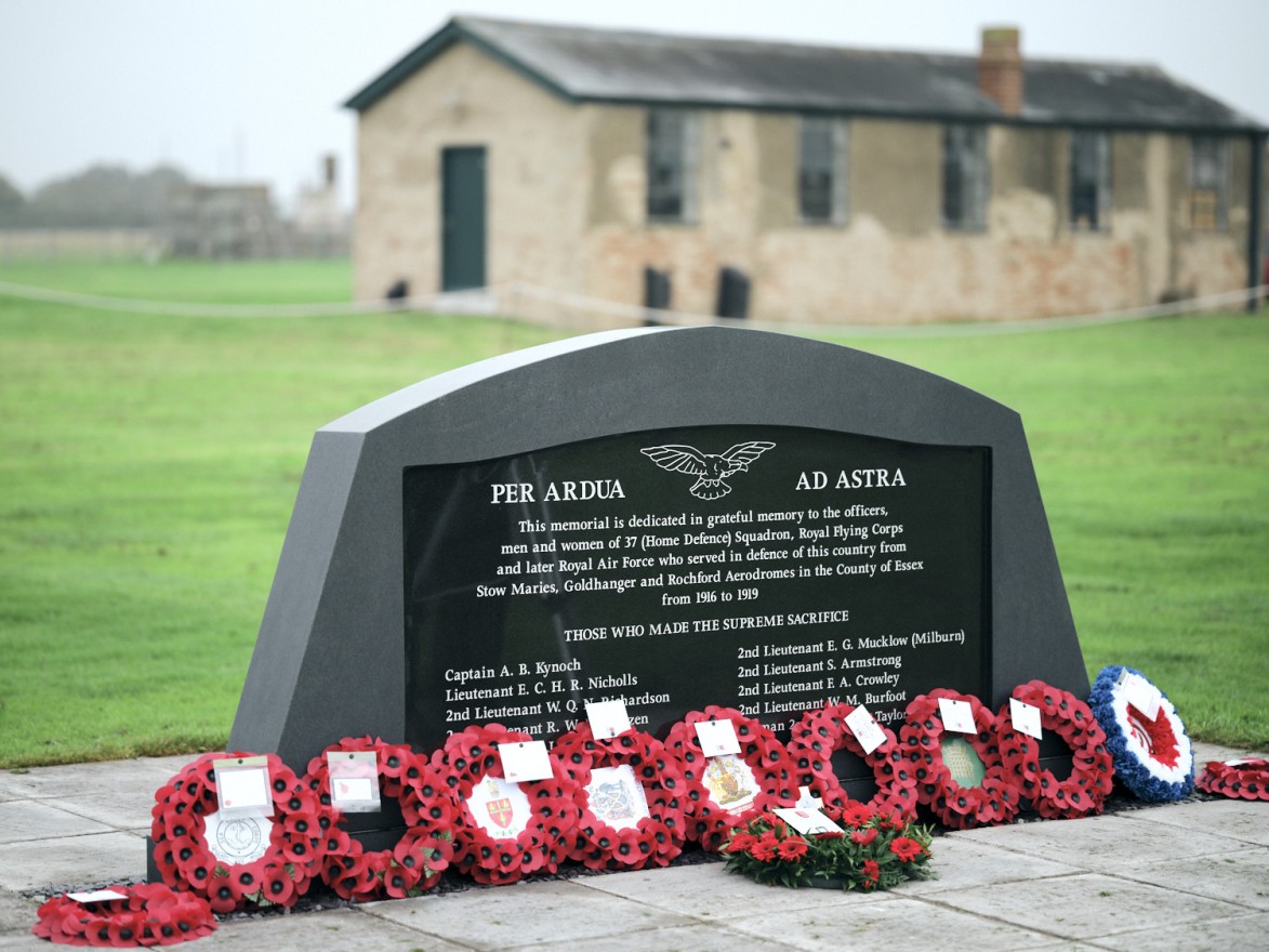 The War Memorial at Stow Maries Great War Aerodrome