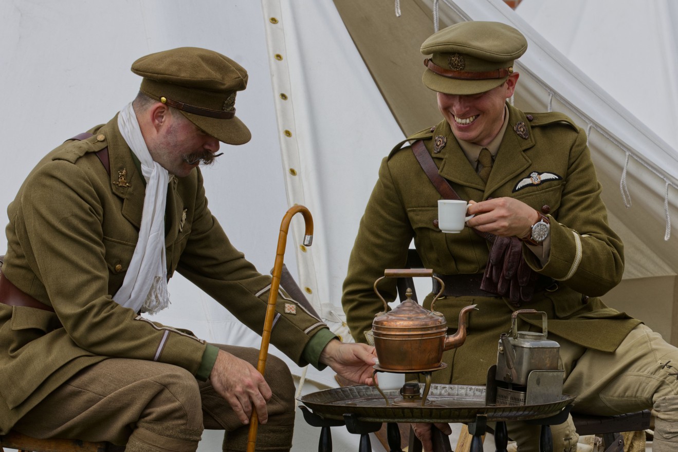 RD_Pilots of 1916 taking tea. Credit T.Stone