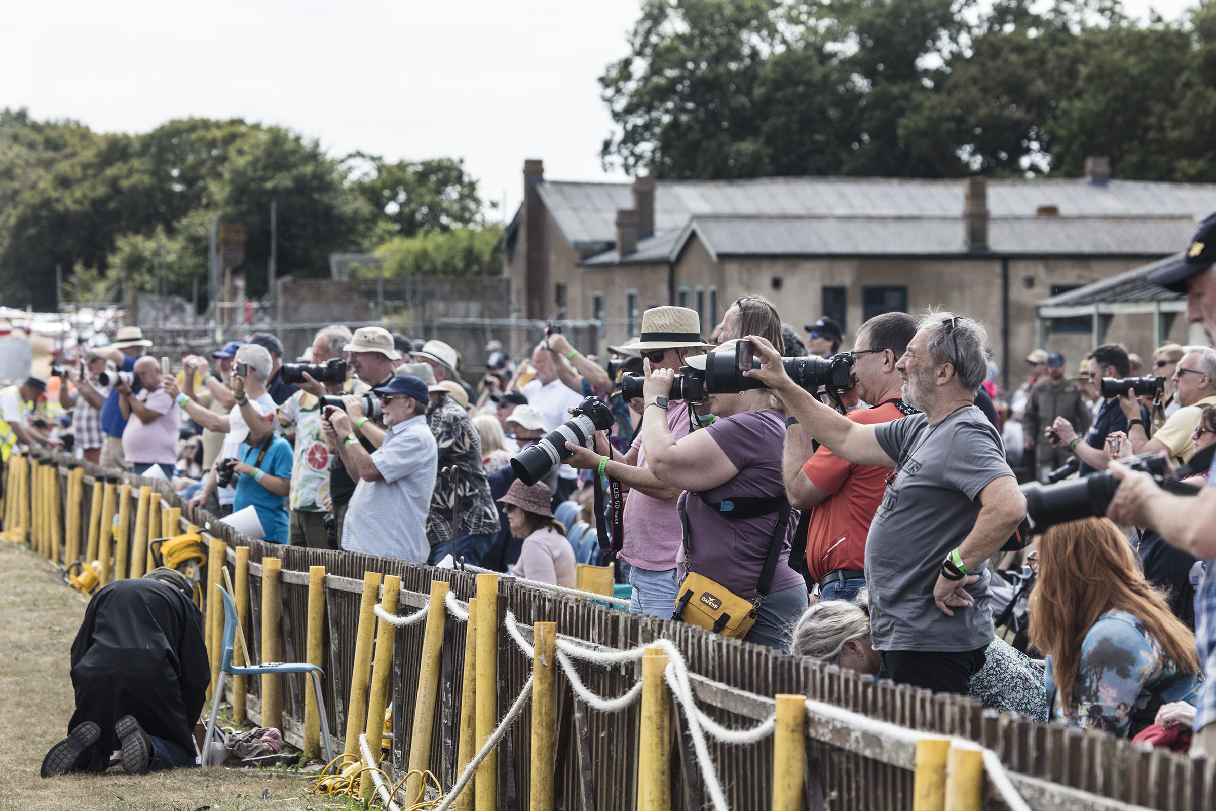 The crowd watching last year's display