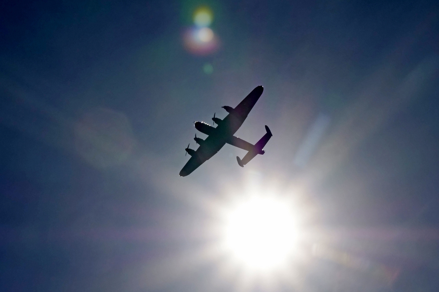 Remote controlled Avro Lancaster at Stow, credit D Stretton