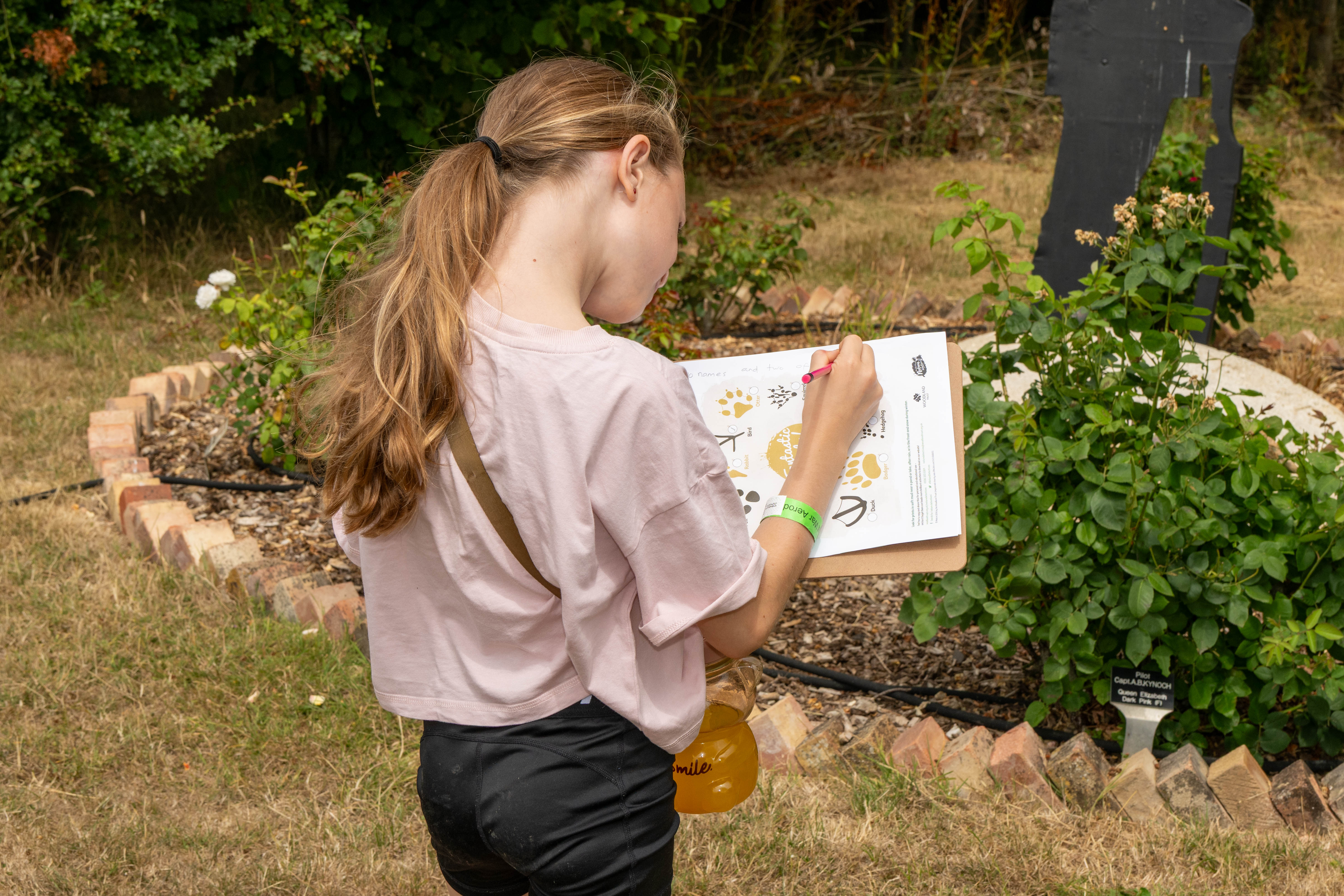 Isabelle  Jeffery  enjoying  the  Family  Nature  Day  at  Stow  Maries  Photo:  Martin  Johnson
