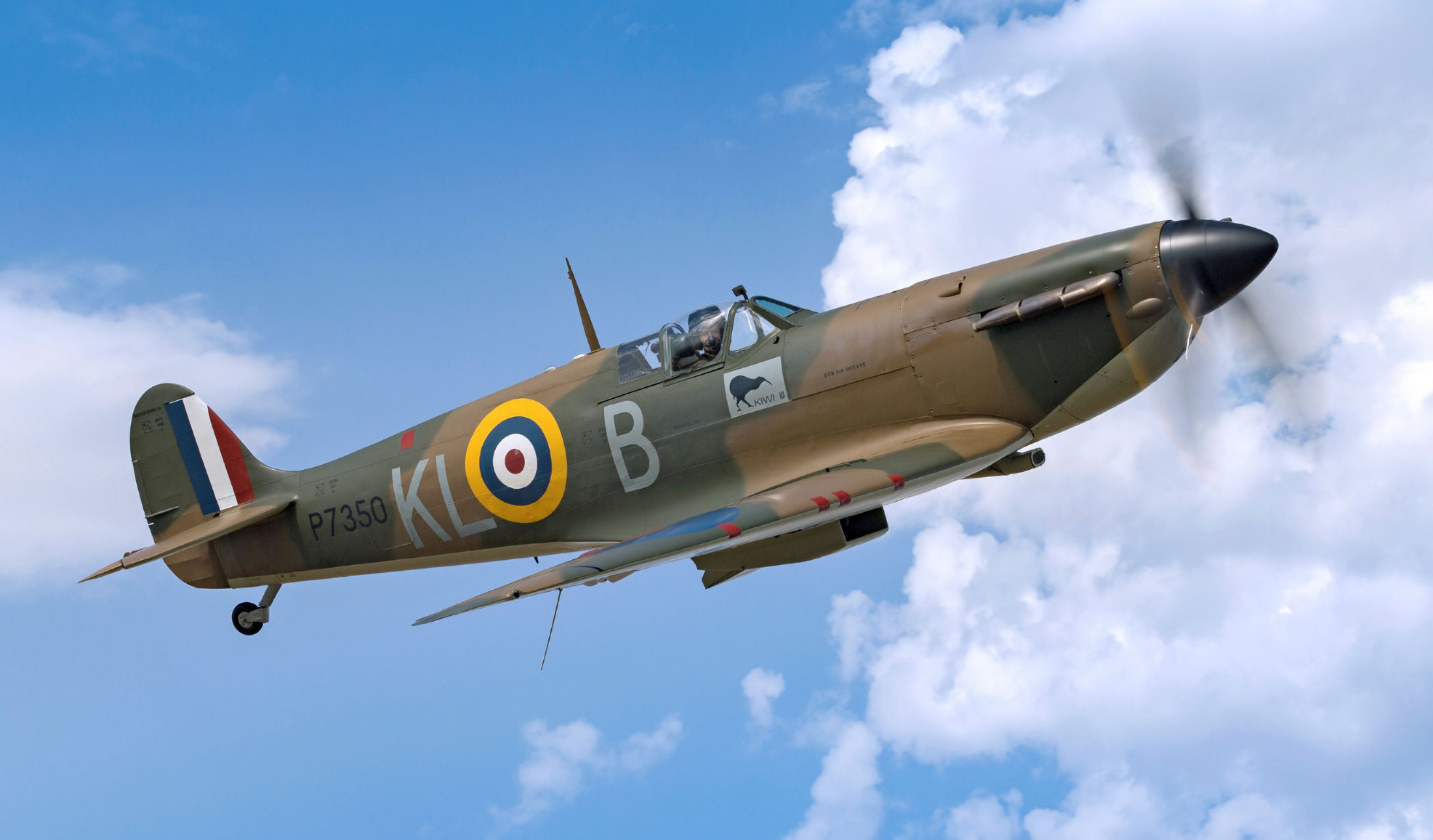 One  of  the  Battle  of  Britain  Memorial  Flight's  six  Spitfires  is  scheduled  at  Back  to  the  WW2  Farm  Photo:  D  Harbar