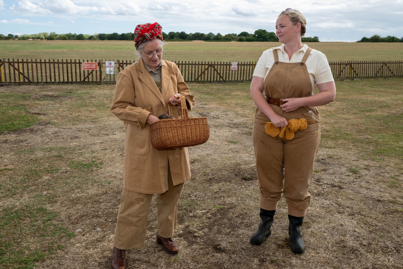 Living Historians at Back to the WW2 Farm credit Martin Johnson