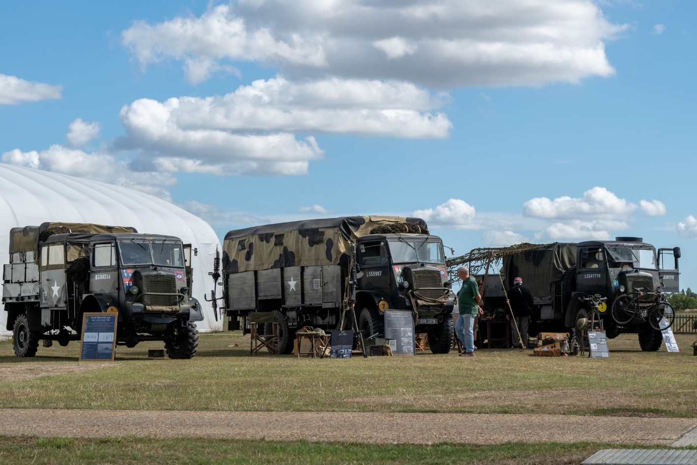 Historic military vehicles at Stow Maries credit Martin Johnson